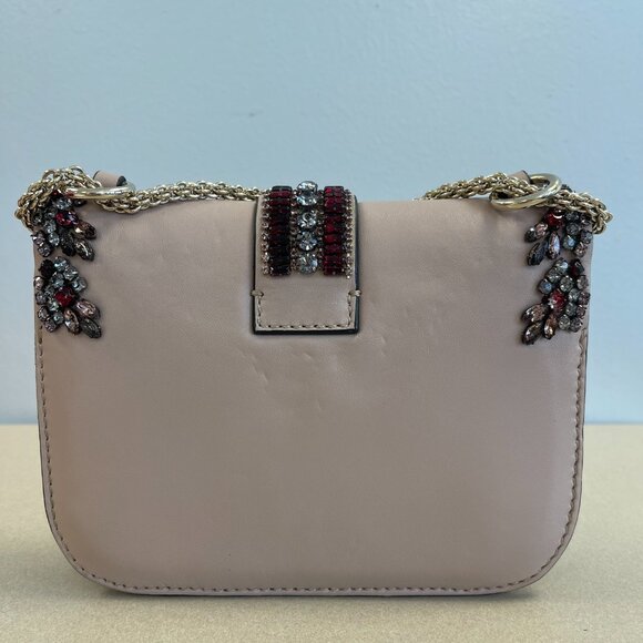 Valentino Garavani Glam Lock Crystal Embellished Crossbody Bag - Preowned - Picture 2 of 14